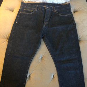 H & M Low waist dropped crotch tapered jeans Men's 33x32